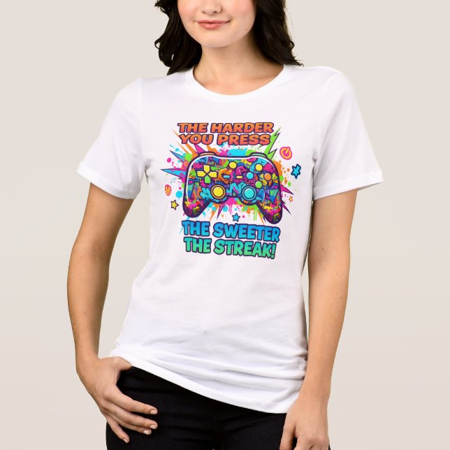 Camiseta engraçada de citação de jogos" (Frente)