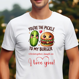 Camiseta engraçada de comida para homens com prese