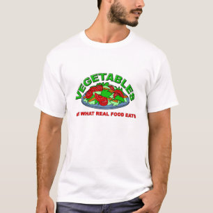 Camiseta engraçada de comida real