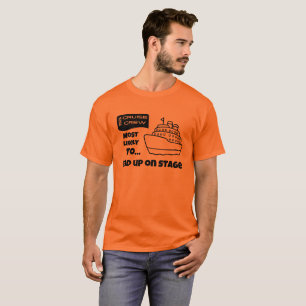 Camiseta engraçada de cruzeiro Mais provável de ac