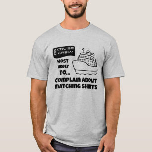 Camiseta engraçada de cruzeiro Mais Provável Recla