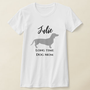 Camiseta engraçada de Dachshund para mães de cacho