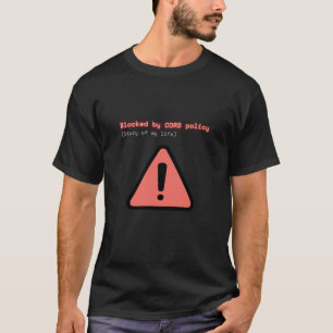 Camiseta engraçada de desenvolvedor bloqueada pela