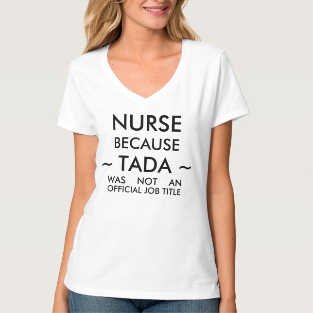 Camiseta Engraçada de Enfermeira (Frente)
