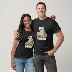 Camiseta engraçada de escritório Burnout Battery