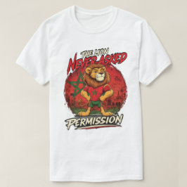 Camiseta engraçada de futebol do Leão de Marrocos