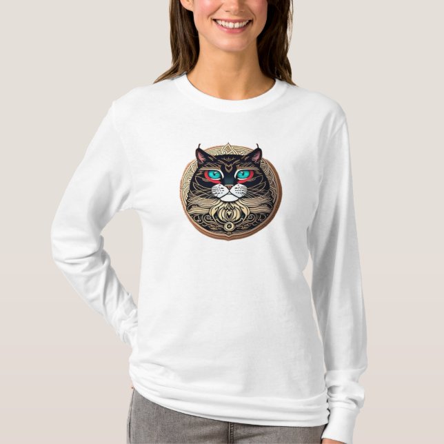 camiseta engraçada de gato-amante de camisa (Frente)