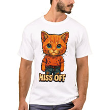 Camiseta engraçada de gato com citação