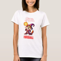 Camiseta Engraçada de Gato DnD Fireball