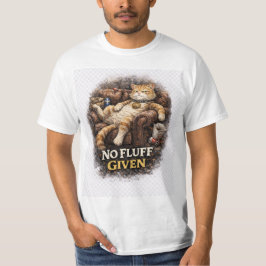Camiseta engraçada de gato preguiçoso sem frescura