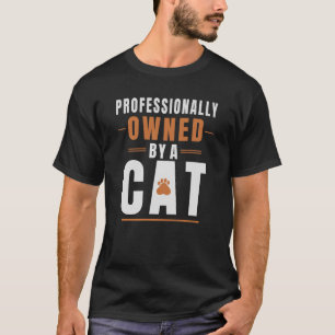 Camiseta engraçada de gato Propriedade Profissiona