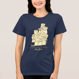 Camiseta Engraçada de Gato – Roupas de Rua Minha F