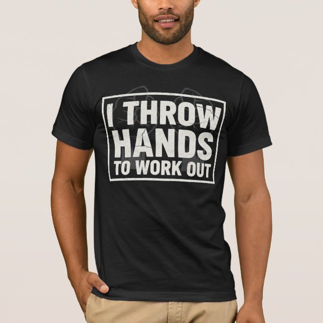 Camiseta engraçada de ginásio para treinar jogando (Frente)