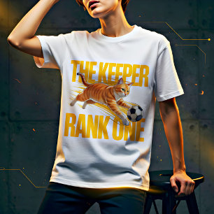 Camiseta Engraçada de Goleiro de Gato – Presente p