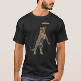 Camiseta engraçada de golfe de disco Leopardo