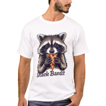 Camiseta Engraçada de Guaxinim – “Ladrão de Lanche
