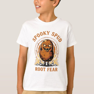 Camiseta engraçada de Halloween - Batata Assustado