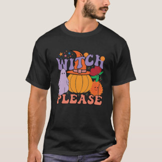 Camiseta engraçada de Halloween com abóbora retrô