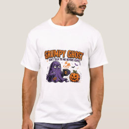 Camiseta engraçada de Halloween de Fantasma Mal-Hu