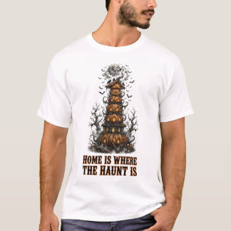 Camiseta engraçada de Halloween - Lar é Onde Está