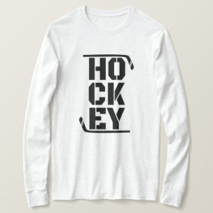 Camiseta engraçada de hóquei