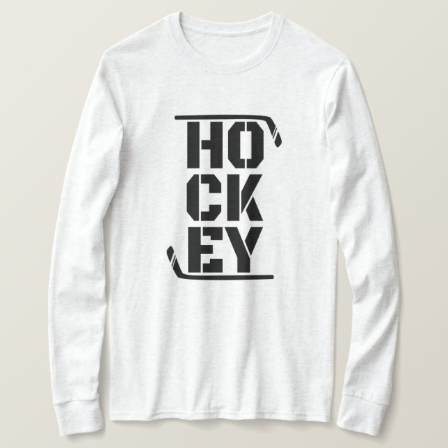 Camiseta engraçada de hóquei (Frente do Design)