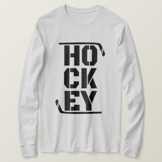 Camiseta engraçada de hóquei no gelo (Frente do Design)