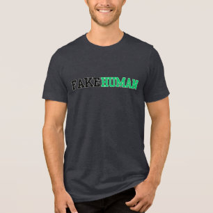 Camiseta engraçada de humano falso para homens e m