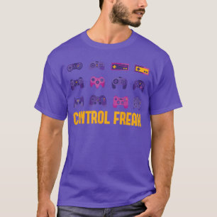 Camiseta engraçada de jogador de jogos Control Fre