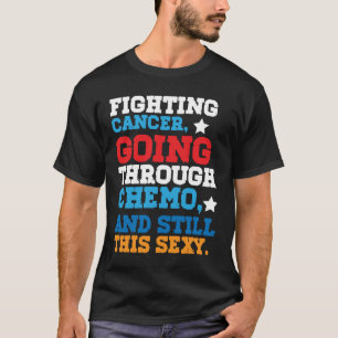 Camiseta engraçada de lutador contra o câncer com 