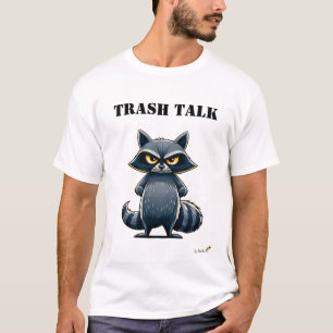 Camiseta Engraçada de Mapache com Conversa Fiada