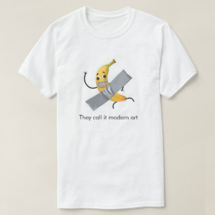 Camiseta engraçada de meme de banana desenhada