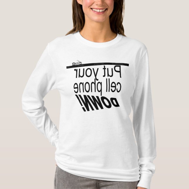 Camiseta engraçada de moto - Sério (Frente)