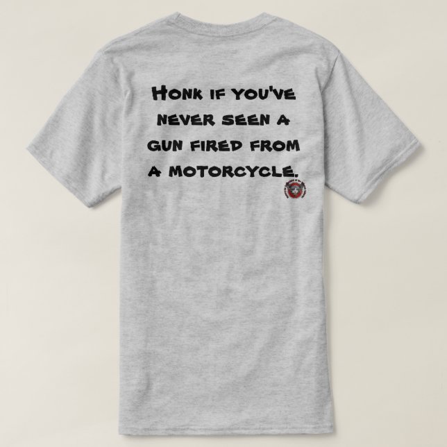 Camiseta engraçada de motoqueiro (Verso do Design)