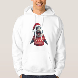 Camiseta engraçada de Natal de Tubarão Suéter Feio