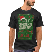 Camiseta engraçada de Natal feia | Chapéu de Papai