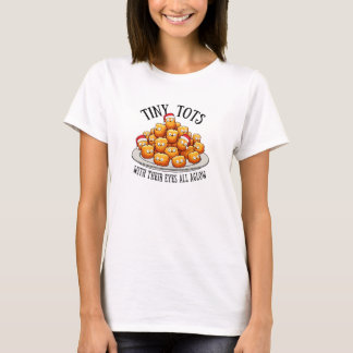Camiseta engraçada de Natal para mulheres Tiny Tot