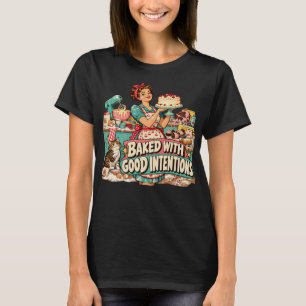 Camiseta engraçada de padeiro 'Assado com Boas Int