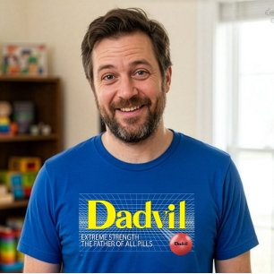 Camiseta engraçada de pai Dadvil Força Extrema