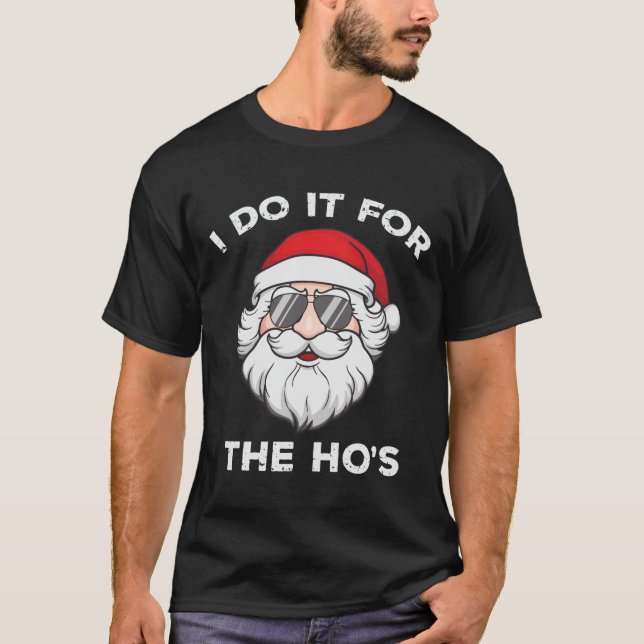 Camiseta engraçada de Papais noeis de Natal (Frente)