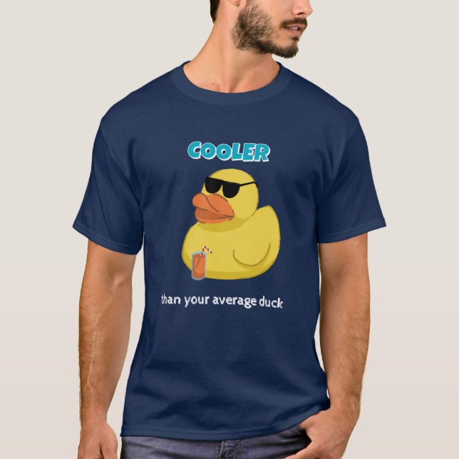 Camiseta engraçada de pato mais legal que a média (Frente)
