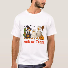 Camiseta engraçada de patos de Halloween para a fa