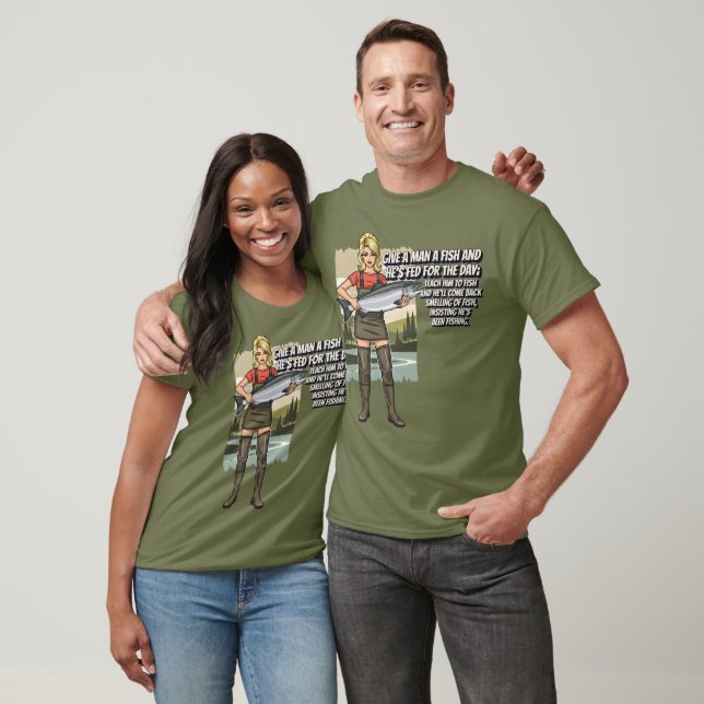 Camiseta engraçada de pesca (Unissex)