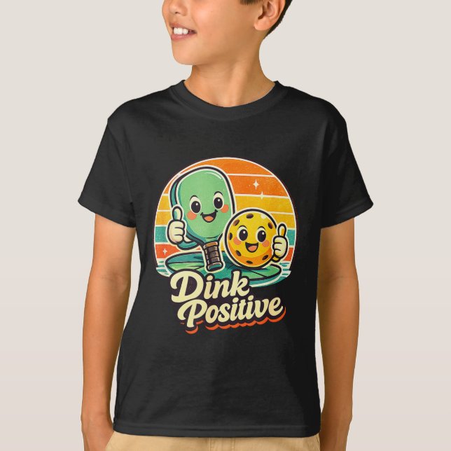 Camiseta engraçada de pickleball dink positivo (Frente)