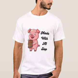 Camiseta engraçada de porco de tecnologia meme "Fe