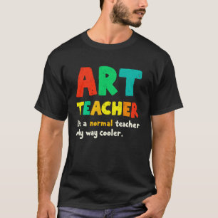 Camiseta engraçada de professor de escola de arte