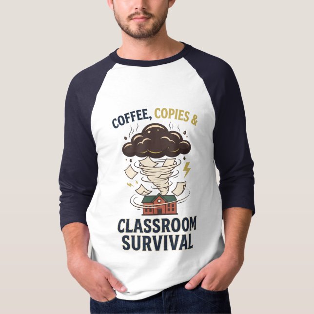 Camiseta engraçada de professora de sobrevivência  (Frente)