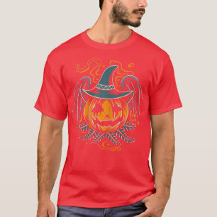 Camiseta Engraçada de Pumpkin no Halloween6785