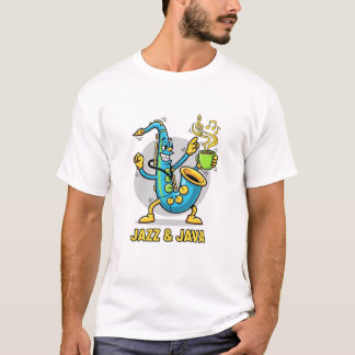 Camiseta engraçada de saxofone de Jazz & Java | Ja