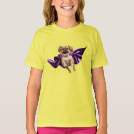 Camiseta engraçada de super-herói de criança com P